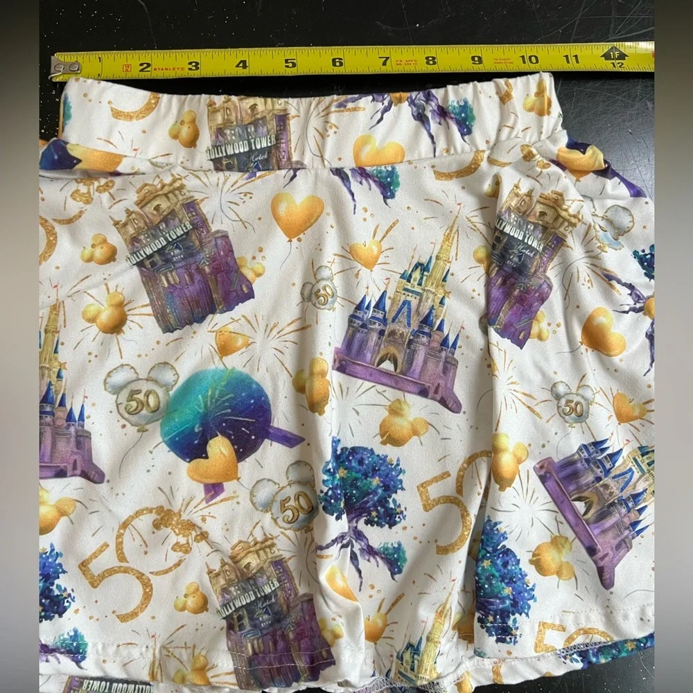 Disneyworld Anniversary swing skirt & crop top set mickey minnie mouse castle - Picture 10 of 10